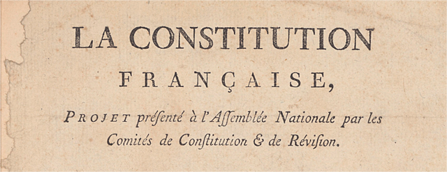 The Constitution is Brought Into Play