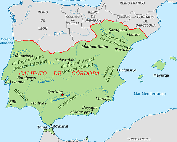 Situación geográfica y política de los reinos cristianos.