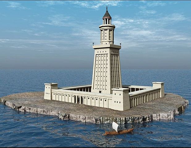 Construcción del&nbsp;Faro de Alejandría&nbsp;