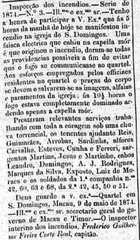 Serviço de incêndios de Lisboa