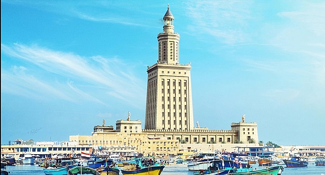 Construcción del faro de Alejandría