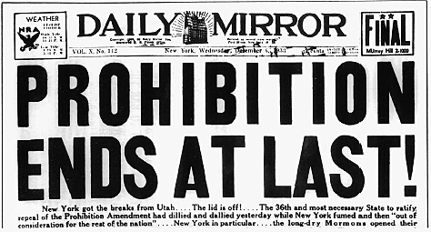 Ratification of the 18th Amendment