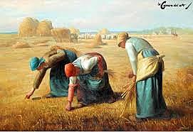 Millet pinta el cuadro de “Las Espigadoras”