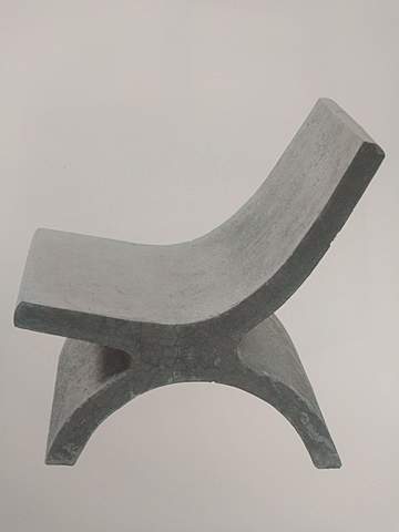 Silla de concreto Porset