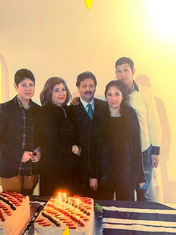 en el cumpleaños de mi mamá