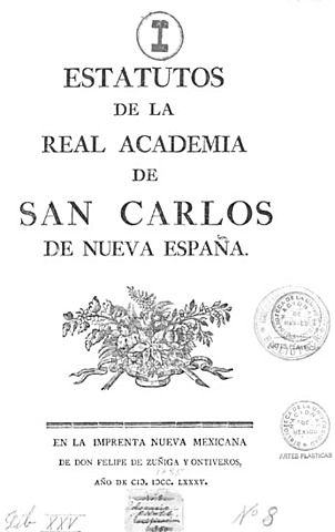 Apertura de la Academia de San Carlos