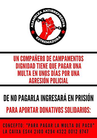 [Cam] Solidaridad con el compañero Paco