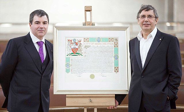 Андрей Гейм и Константин Новосёлов