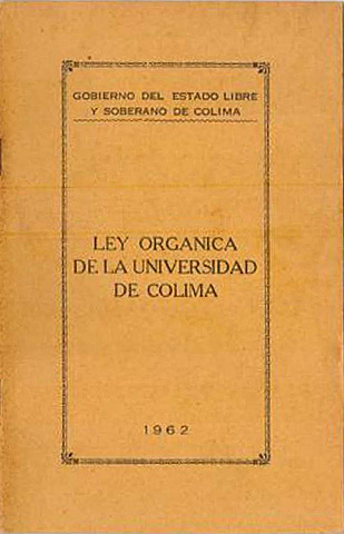 Ley orgánica de la universidad de colima