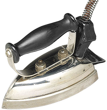 Электрический утюг нагреваемый спиралью