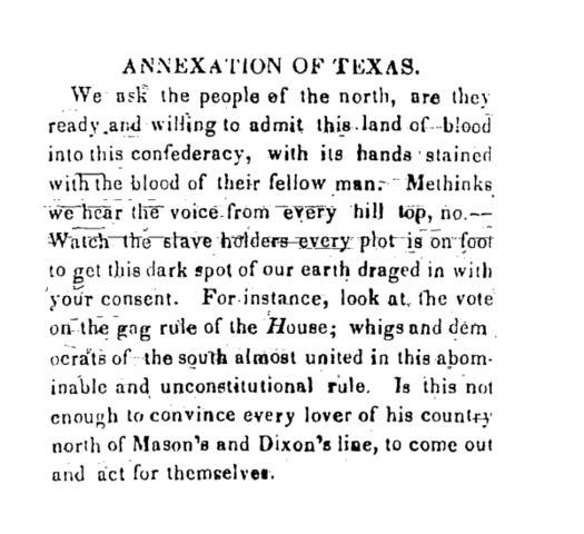 Texes Admitted to the Union