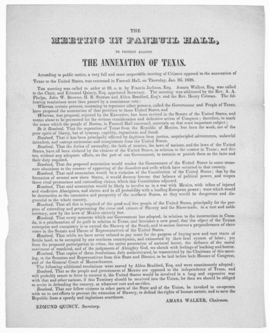 Texas admitted to the Union