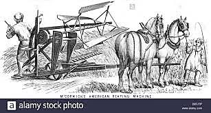 Segador de trigo mecánico