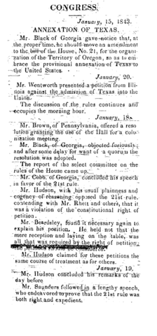Texas Admitted to the Union