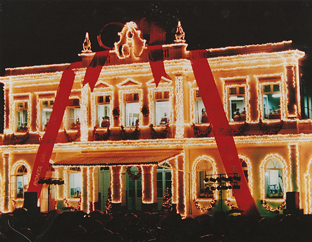 A Estação foi palco de cantadas de natal.
