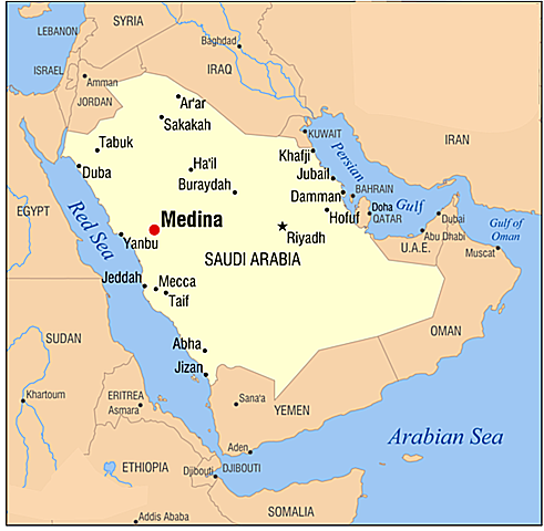 Muhammad flykter til Medina