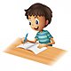 Depositphotos 18837227 stock illustration a boy writing