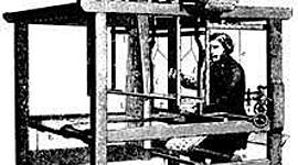 Timeline: Jacquard Loom- Textile 1804- it weaved complex design and automatically controled the warp and weft threads on a silk loom by recording patterns of holes in a string of cards