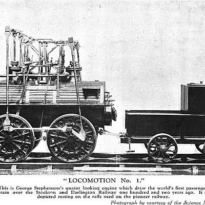 Timeline: Steam Railroad Locomotive 1814- first locomotive to allows train to work