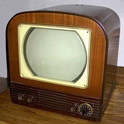 Timeline: Television 1941- is a machine with a screen. Televisions receive broadcasting signals and change them into pictures and sound