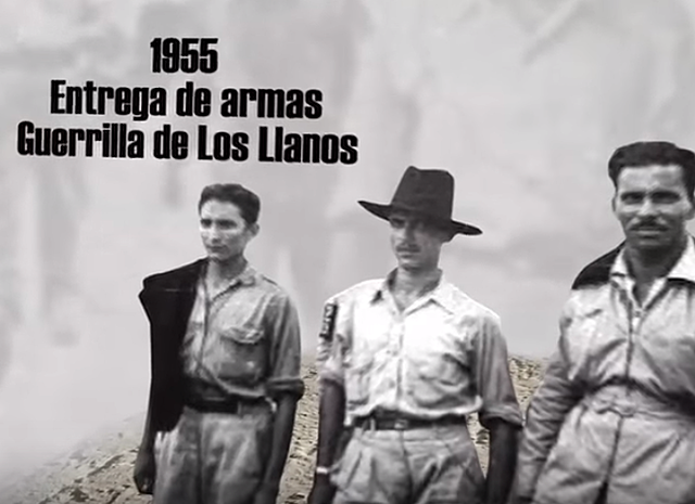 Entrega de armas, guerrilla de los llanos