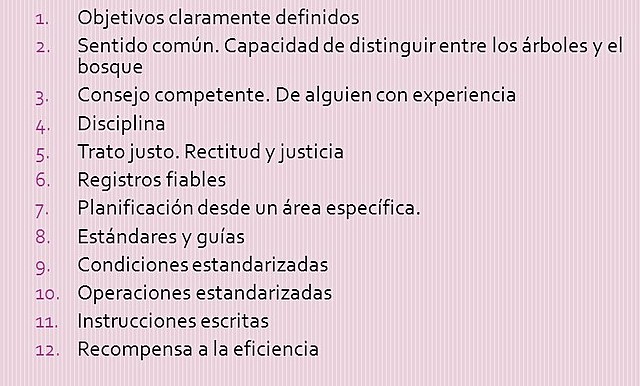 Principio de eficiencia.