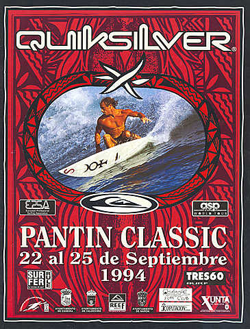 1994 - Fred Robin, de Islas Reunión, vence la prueba europea, y Eneko Acero el campeonato WQS, en la primera final “men to men” que se celebra en Pantín