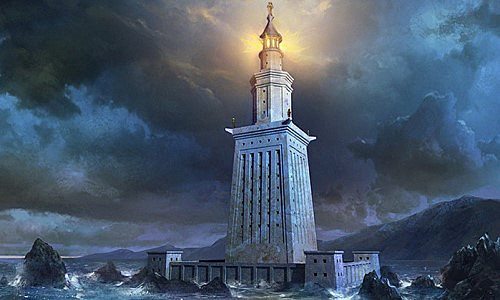 Construcción del faro de Alejandría