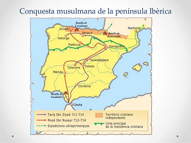 Els musulmans envaeixen la Península Ibèrica