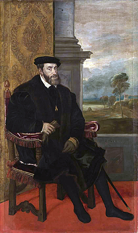 Karel V is landsheer van de Nederlanden