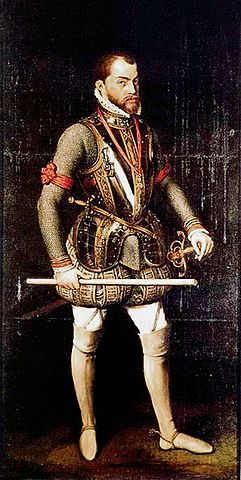 Filips II vertrok naar Spanje.