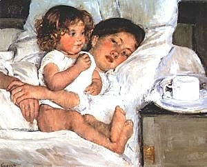 Breakfast in Bed-Mary Cassatt