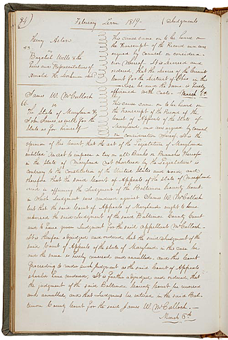 McCulloch v. Maryland