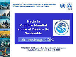 Cumio mundial sobre Desarrollo sostible ou“Rio+10” Johannesburgo (Sudáfrica)