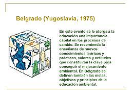 Seminario Internacional de la Educación Ambiental.