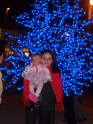 La primera Navidad  con mi hija y mi esposa