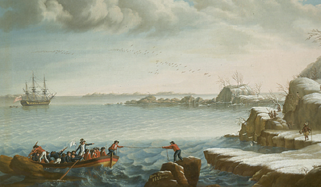 PILGRIMS ARRIVE IN PLYMOUTH