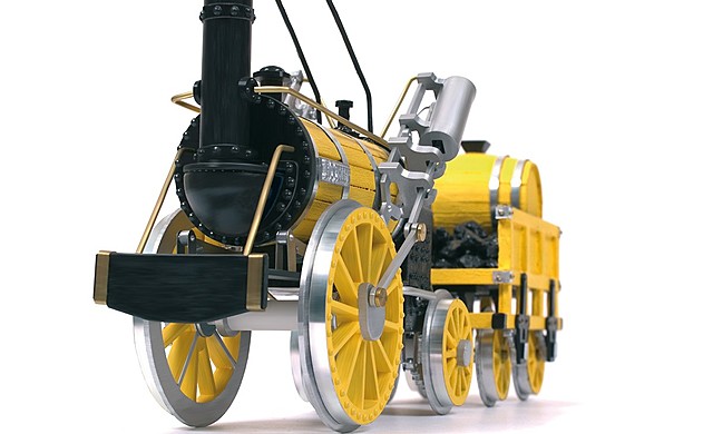 Stephenson diseña la locomotora Rocket
