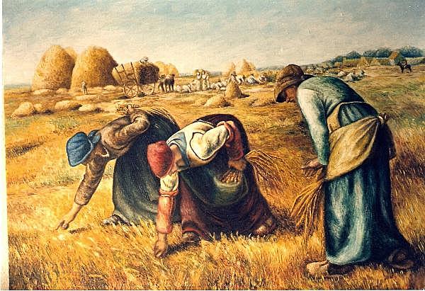 Millet pinta el cuadro de “Las Espigadoras”