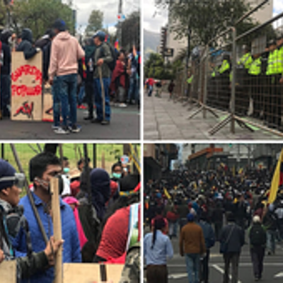 Timeline: MANIFESTACIONES EN ECUADOR  2019