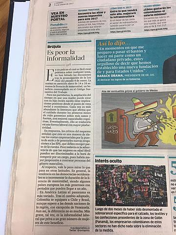 Es peor la informalidad