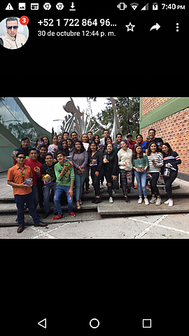 Intercambio de calaveritas con la maestra Vero