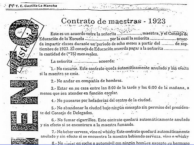 Contrato de maestras