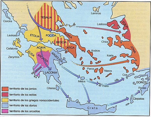 Entrada de los Dorios en Grecia