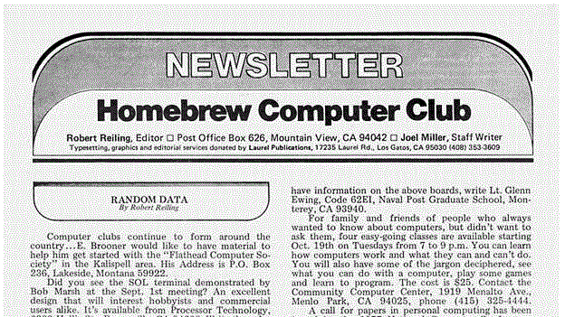 Homebrew Computer Club