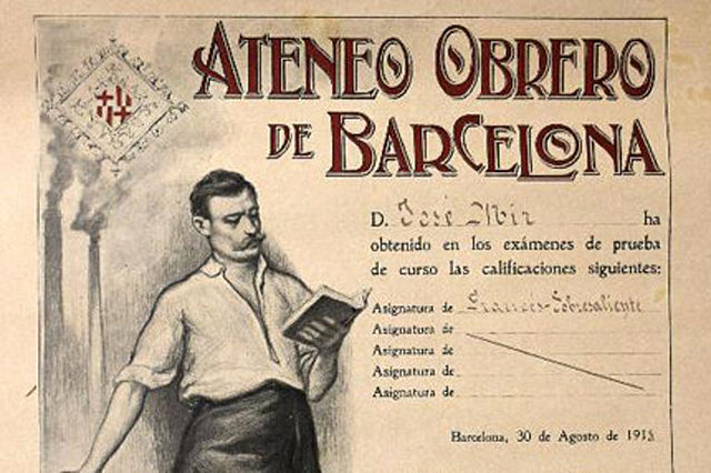 Creació de l'Ateneu Català de la classe obrera