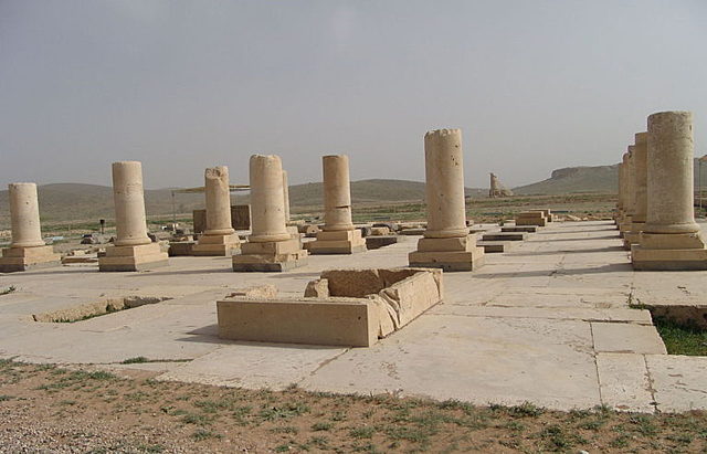 Arte Persa Aqueménida. Palacio de Ciro en Pasargada.