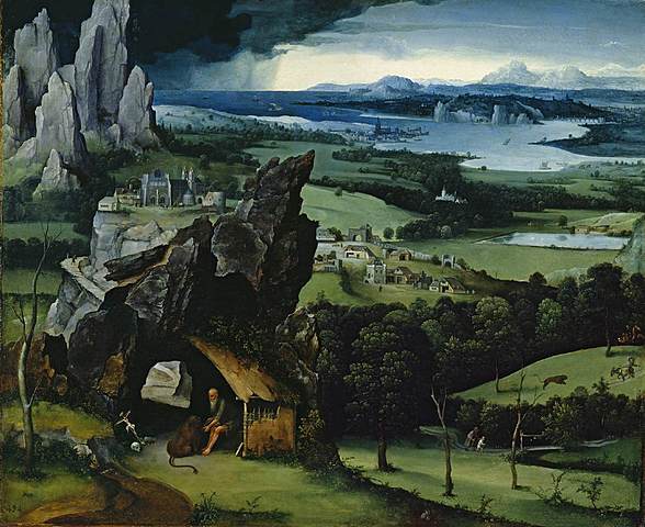 Prof - Perspective(s) / Joachim Patinier - "Paysage avec saint Jérôme" (Huile sur bois, 74 × 91 cm, Musée du Prado, Madrid)