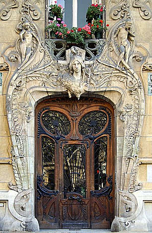Doorway of the&nbsp;Lavirotte Building - Paris, France.