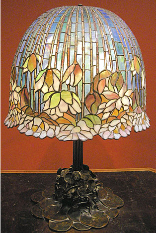 Lily lamp by Louis Comfort Tiffany